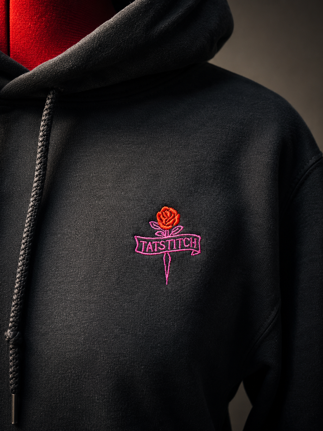 Ride Fast Live Free Hoodie — Hot Pink view 3
